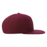 Casquette Snap 6 panneaux visière plate en polyester recyclé style streetwear, 300 g/m²
