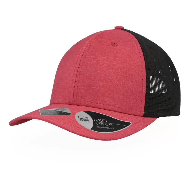 Casquette de sport filet 6 panneaux, visière préformée