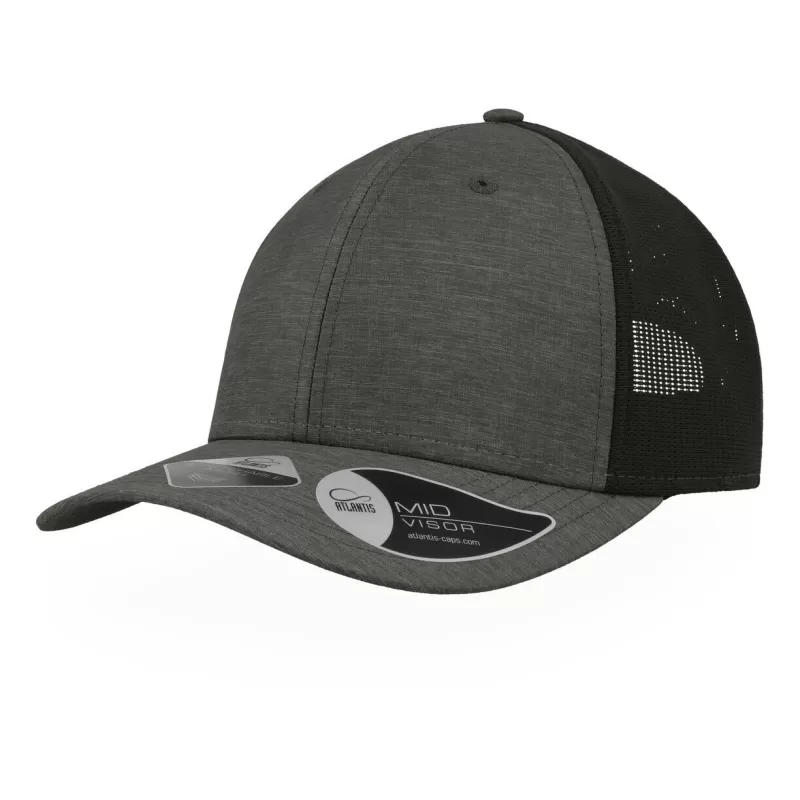 Casquette de sport filet 6 panneaux, visière préformée