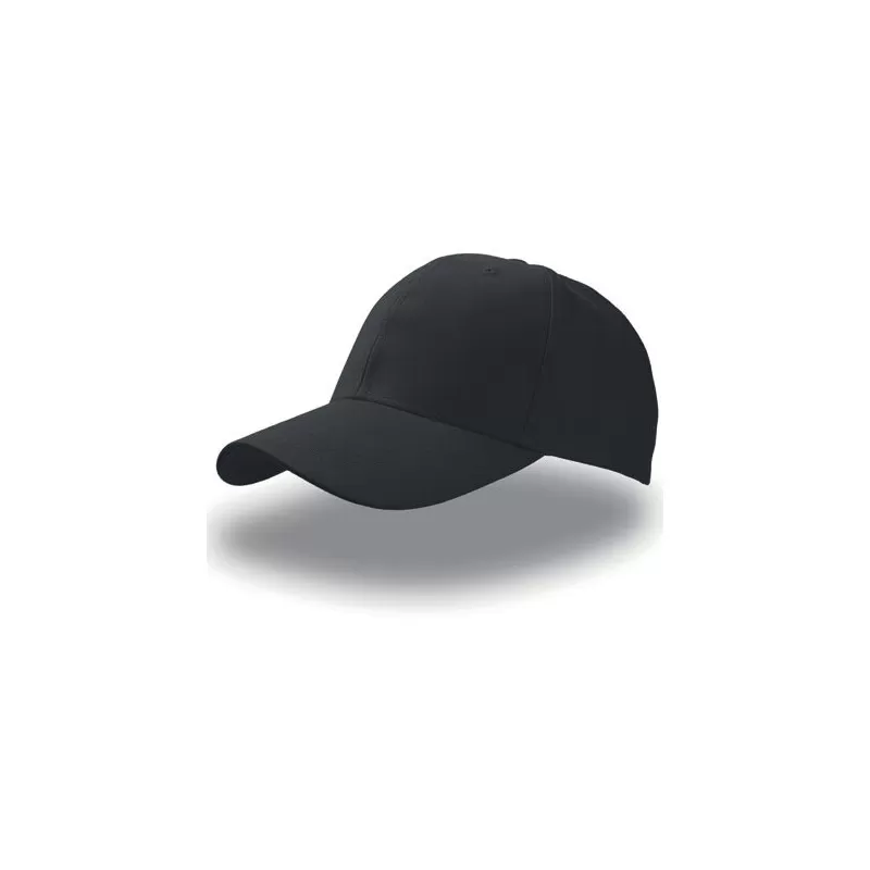 Casquette 6 panneaux en coton respirant avec fermeture velcro, 260 g/m²