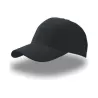Casquette 6 panneaux en coton respirant avec fermeture velcro, 260 g/m²