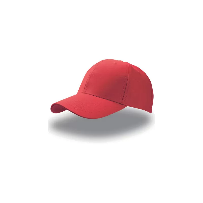 Casquette 6 panneaux en coton respirant avec fermeture velcro, 260 g/m²