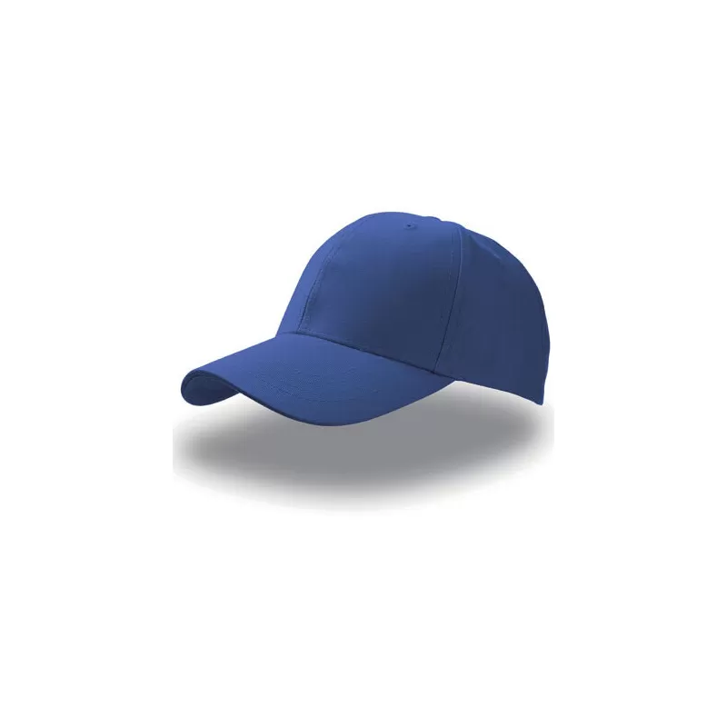 Casquette 6 panneaux en coton respirant avec fermeture velcro, 260 g/m²