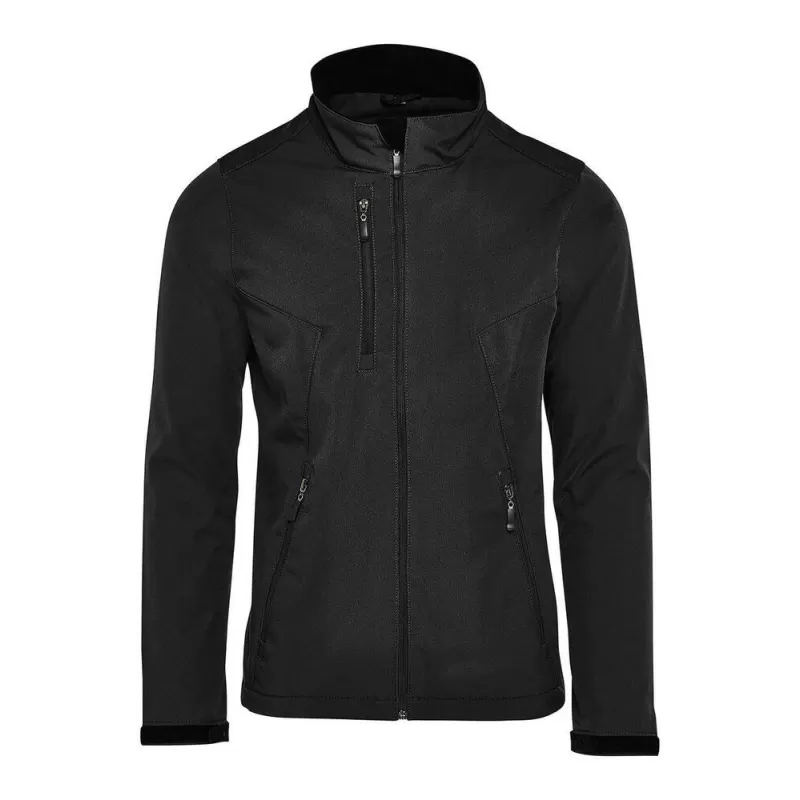 Veste Softshell 3 couches homme imperméable et respirante mulitpoches, 280 g/m²