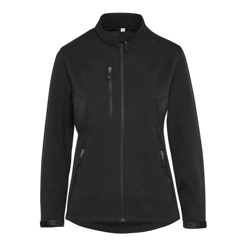 Veste Softshell 3 couches femme imperméable et respirante mulitpoches, 280 g/m²