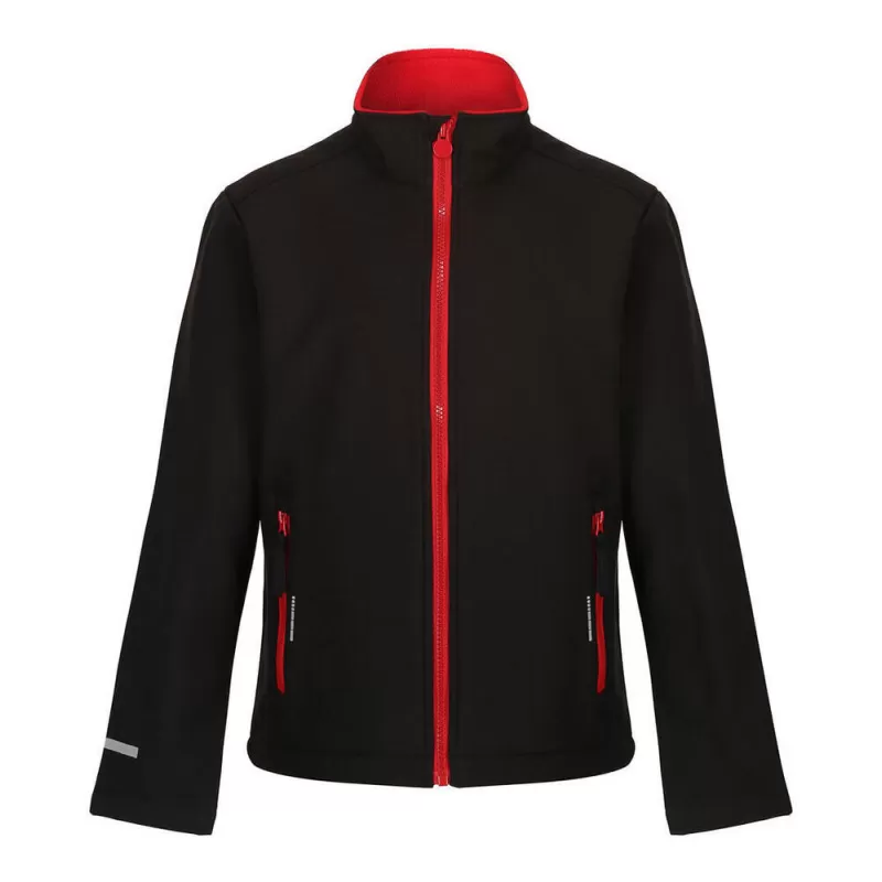 Veste Softshell enfant 2 couches coupe-vent, déperlant, 2 poches zippées, 265 g/m²