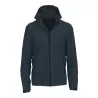 Veste softshell homme respirante et imperméable, capuche amovible, 250 g/m²
