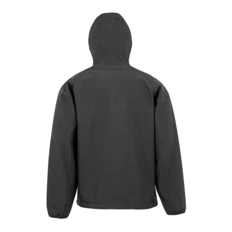 Veste softshell homme 3 couches en polyester recyclé, capuche réglable, 290 g/m²