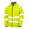 Veste softshell 2 couches haute visibilité recyclée, imperméable, respirante, 280 g/m²