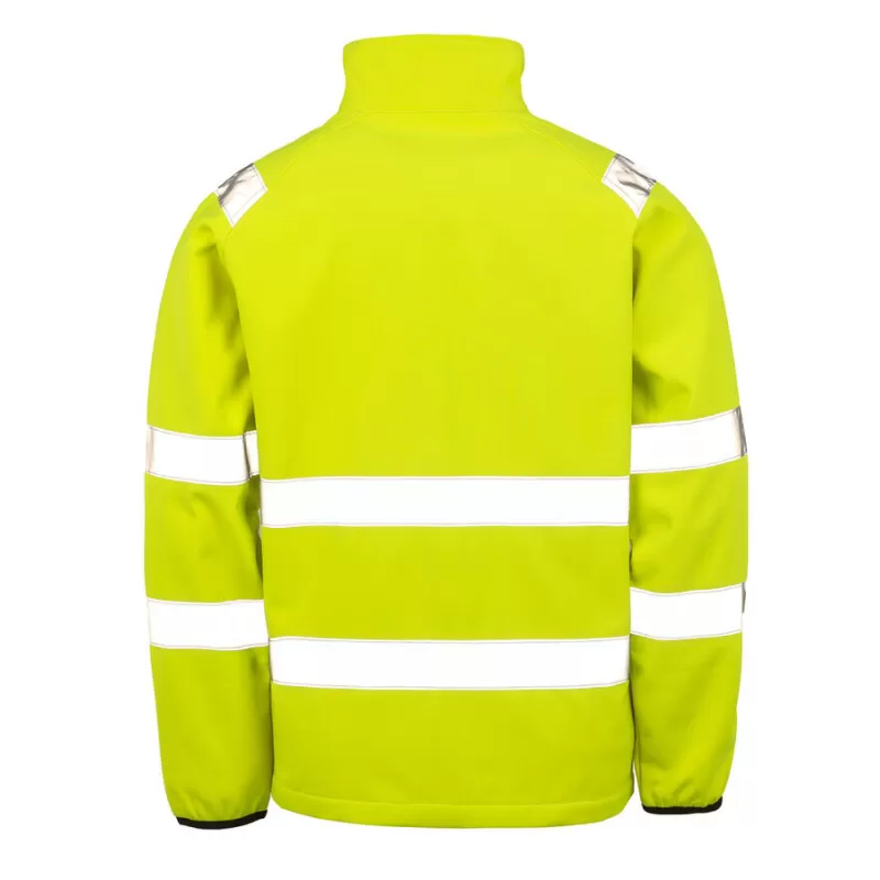 Veste softshell 2 couches haute visibilité recyclée, imperméable, respirante, 280 g/m²