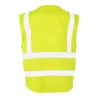 Gilet de sécurité respirant zippé avec bandes réfléchissantes, 145 g/m²