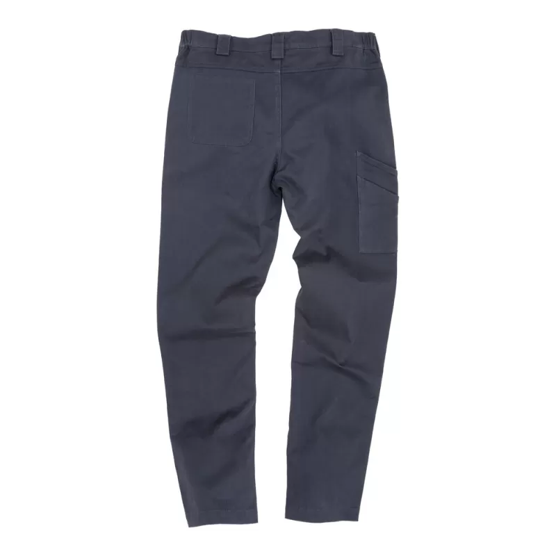 Pantalon chino stretch slim doubles coutures multi-usage, 300 g/m²