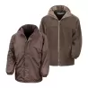 Veste polaire réversible en coupe-vent imperméable, 280 g/m²