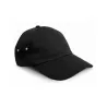 Casquette 6 panneaux en coton doux, ajustable avec une boucle en métal poli, 225 g/m²