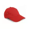 Casquette 6 panneaux en coton doux, ajustable avec une boucle en métal poli, 225 g/m²
