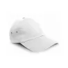 Casquette 6 panneaux en coton doux, ajustable avec une boucle en métal poli, 225 g/m²