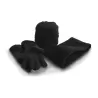 Ensemble d'accessoires polaire chaud, bonnet, gants et cache-col, 200 g/m²