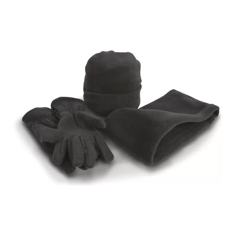 Ensemble d'accessoires polaire chaud, bonnet, gants et cache-col, 200 g/m²