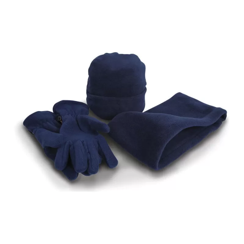 Ensemble d'accessoires polaire chaud, bonnet, gants et cache-col, 200 g/m²