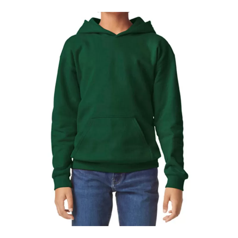 Sweat capuche enfant Midweight, capuche doublée, en coton ringspun, 285 g/m²