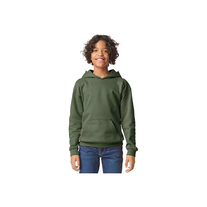Sweat capuche enfant Midweight, capuche doublée, en coton ringspun, 285 g/m²