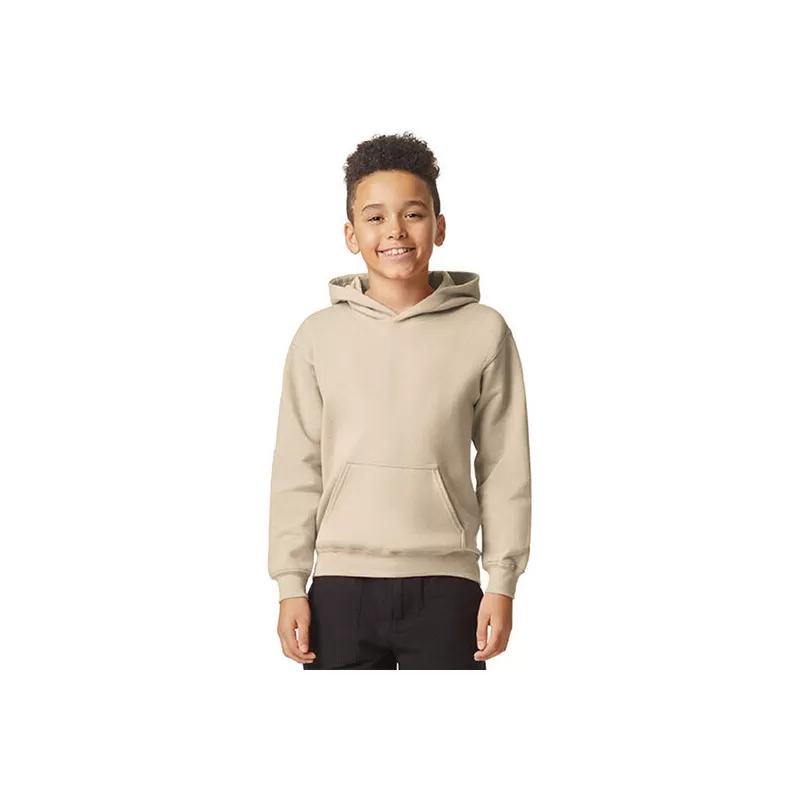 Sweat capuche enfant Midweight, capuche doublée, en coton ringspun, 285 g/m²