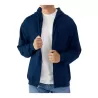Sweat capuche zippé Midweight, capuche doublée, en coton ringspun, 285 g/m²