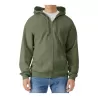 Sweat capuche zippé Midweight, capuche doublée, en coton ringspun, 285 g/m²