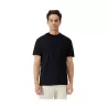 T-shirt adulte col rond manches courtes en coton léger, coupe droite moderne, 150 g/m²