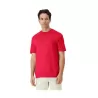 T-shirt adulte col rond manches courtes en coton léger, coupe droite moderne, 150 g/m²