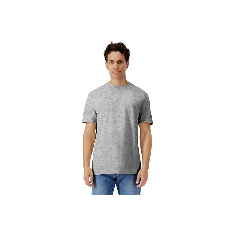 T-shirt adulte col rond manches courtes en coton léger, coupe droite moderne, 150 g/m²