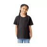 T-shirt enfant col rond manches courtes en coton léger, coupe droite moderne, 150 g/m²