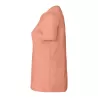 T-shirt femme décontracté coton et polyester, col rond, manches courtes, 142 g/m²
