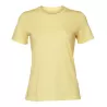 T-shirt femme décontracté coton et polyester, col rond, manches courtes, 142 g/m²