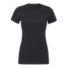 T-shirt femme slim fit col rond, manches ajustées, coupe longue, 142 g/m²