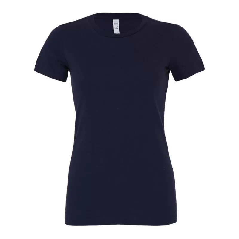 T-shirt femme slim fit col rond, manches ajustées, coupe longue, 142 g/m²