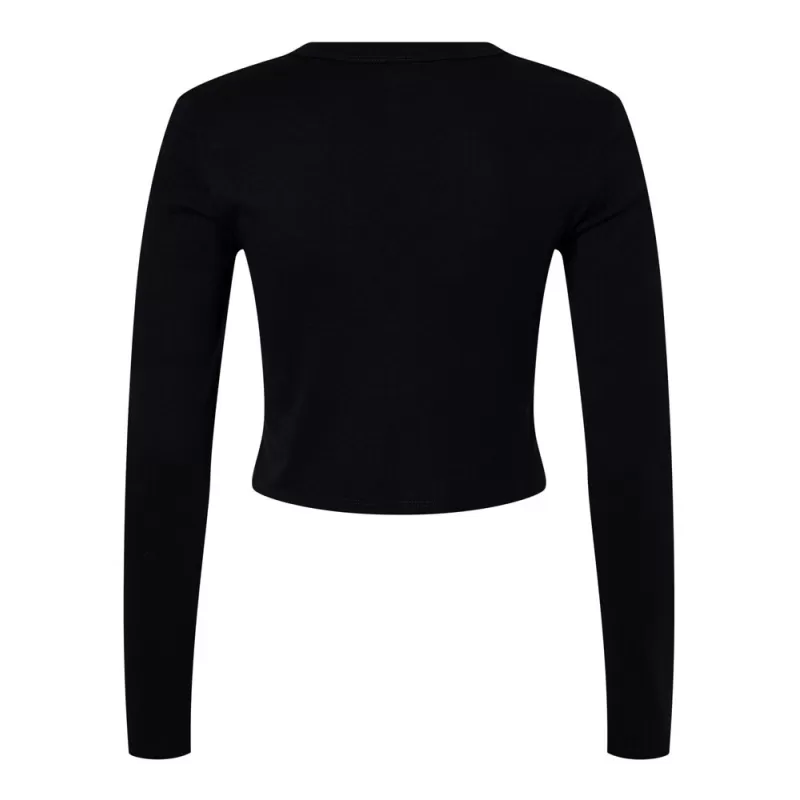 Tee-shirt court manches longues femme coton et polyester, 150 g/m²