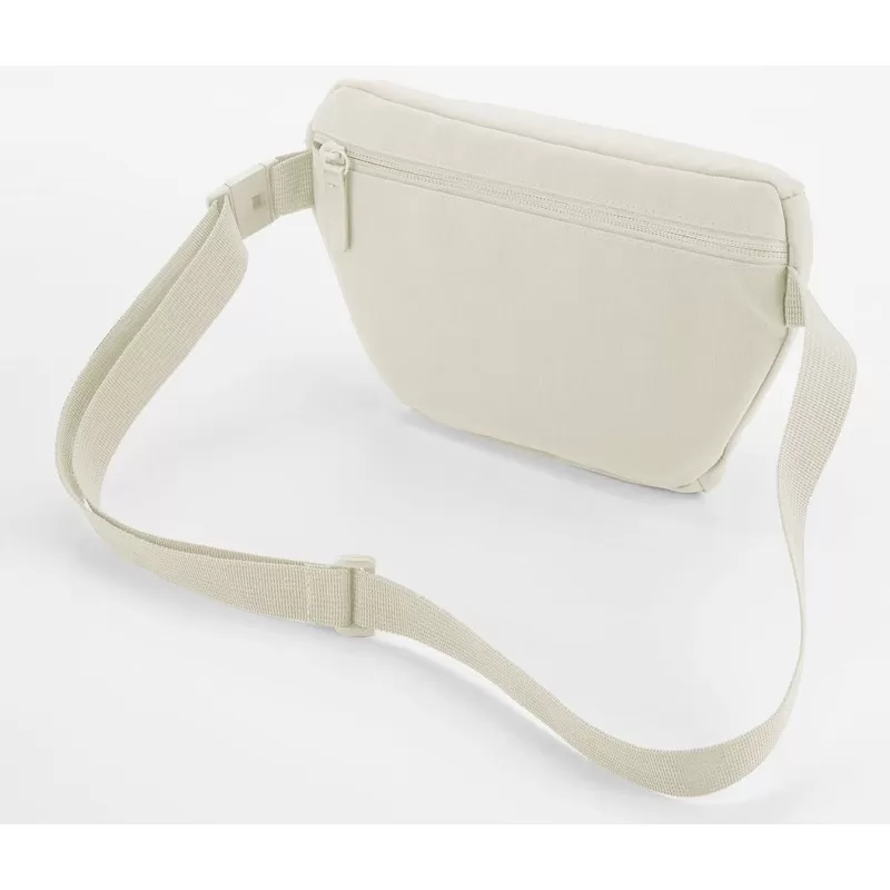 Sac banane réglable en polyester recyclé déperlant, poche arrière zippée