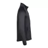 Veste polaire stretch ajustée en polyester, col montant, poches zippées, 235 g/m²