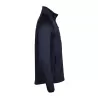 Veste polaire stretch ajustée en polyester, col montant, poches zippées, 235 g/m²