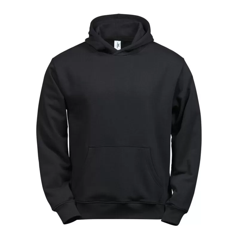 Sweat à capuche enfant en coton biologique et polyester, intérieur brossé, 280 g/m²
