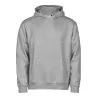 Sweat à capuche enfant en coton biologique et polyester, intérieur brossé, 280 g/m²