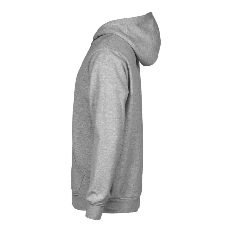Sweat à capuche enfant en coton biologique et polyester, intérieur brossé, 280 g/m²