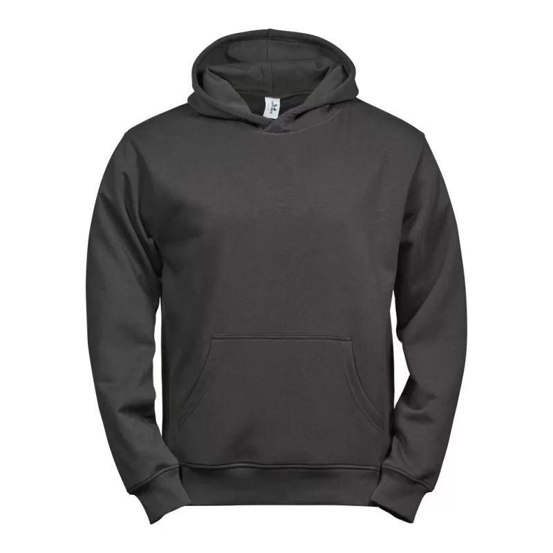 Sweat à capuche enfant en coton biologique et polyester, intérieur brossé, 280 g/m²