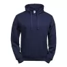Sweat à capuche enfant en coton biologique et polyester, intérieur brossé, 280 g/m²