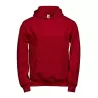 Sweat à capuche enfant en coton biologique et polyester, intérieur brossé, 280 g/m²