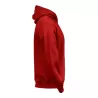 Sweat à capuche enfant en coton biologique et polyester, intérieur brossé, 280 g/m²