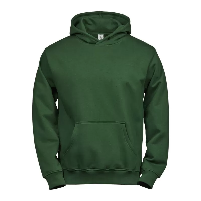 Sweat à capuche enfant en coton biologique et polyester, intérieur brossé, 280 g/m²