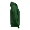 Sweat à capuche enfant en coton biologique et polyester, intérieur brossé, 280 g/m²