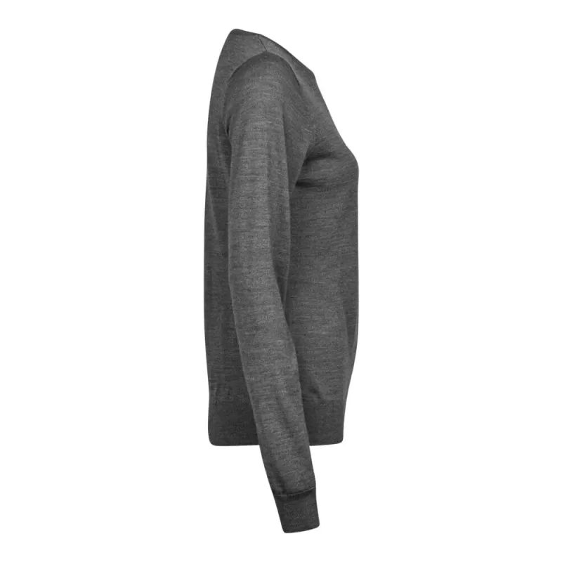 Pull femme ajusté col rond de qualité italienne fil mérinos